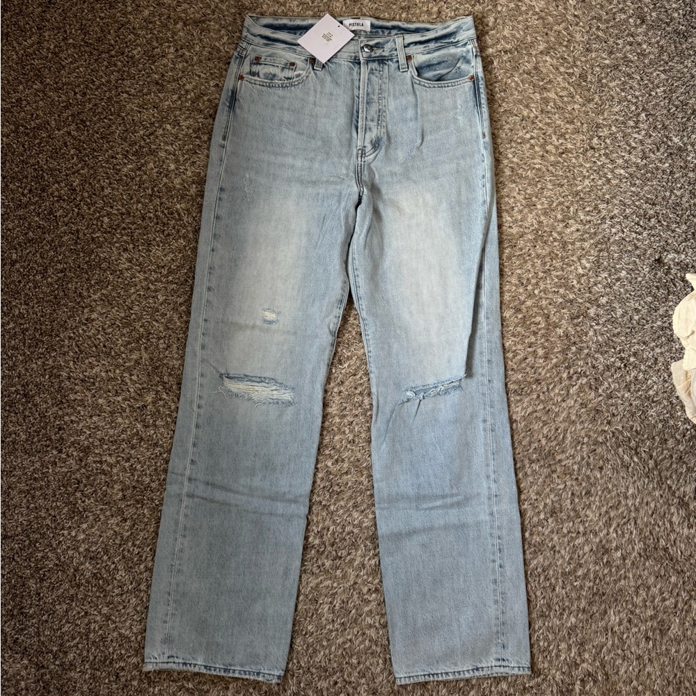 Pistola Cassie Super High Rise Straight Jeans